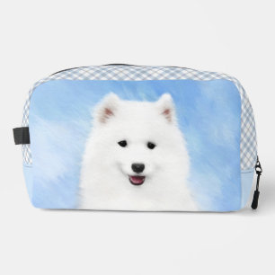 Trousse De Toilette Samoyed Puppy Peinture blanc mignonne Original Chi
