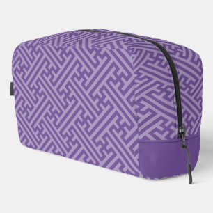 Trousse De Toilette Sayagata motif, japonais, violet et rose