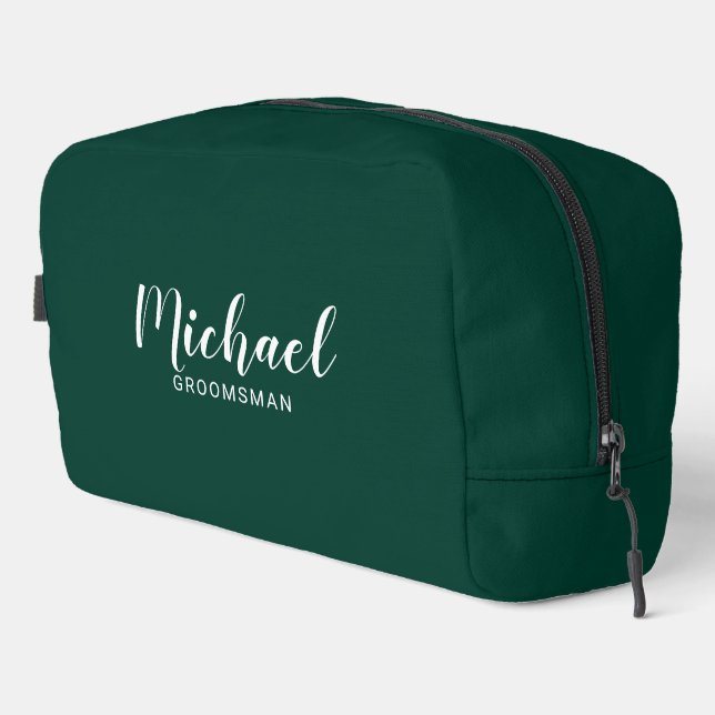 Trousse De Toilette Script moderne Salons personnalisés (Coin droit)