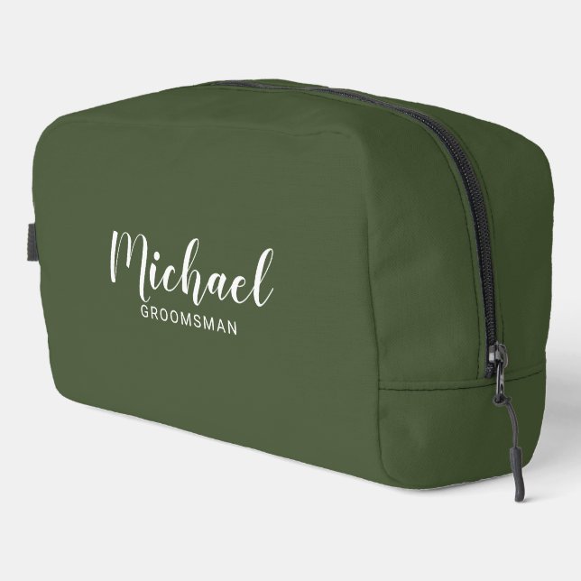 Trousse De Toilette Script moderne Salons personnalisés (Coin droit)