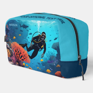 Trousse De Toilette Scuba Diver nom personnalisé