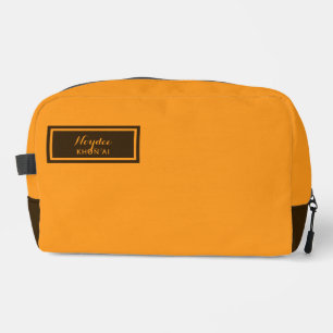 Trousse De Toilette Sérieux Classique Minimal Simple Orange