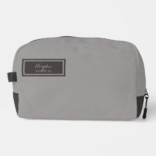 Trousse De Toilette Sérieux Classique Minimaliste Simple Gris