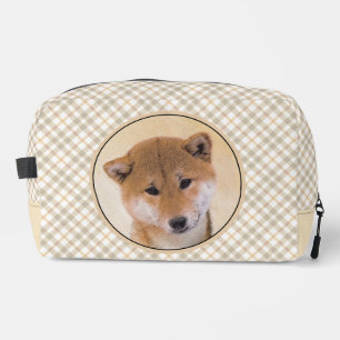 Trousse De Toilette Shiba Inu Peinture Rouge mignonne Original Animal