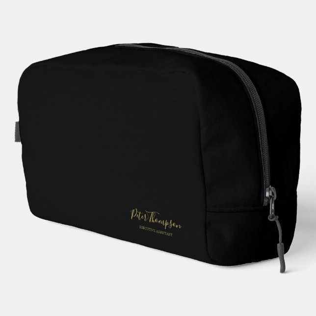 Trousse De Toilette Signature élégante de script commercial  (Coin droit)