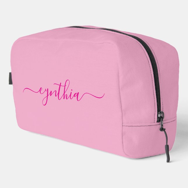 Trousse De Toilette Signature Féminin Rose Clair (Coin droit)