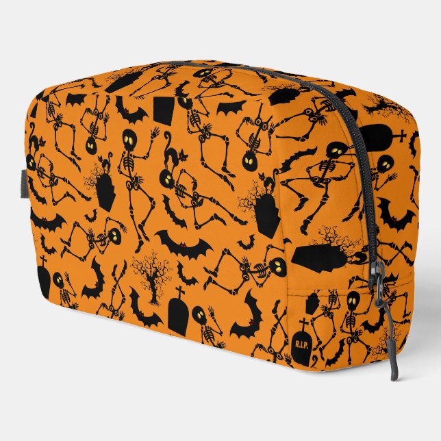 Trousse De Toilette Skeletons d'Halloween Macabre Dance (Coin droit)