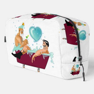 Trousse De Toilette SlipperyJoe's deux gays hommes aiment la baignoire