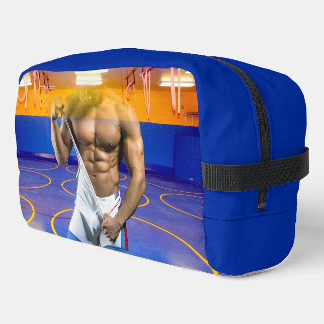 Trousse De Toilette SlipperyJoe's musculaire bulge six pack gym trai (Coin gauche)