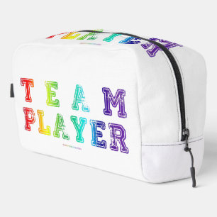 Trousse De Toilette SlipperyJoe's Team Player mots gradient rainbow c