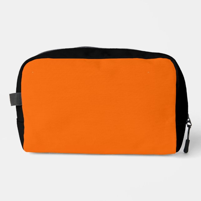 Trousse De Toilette Solide orange et noir (Recto)