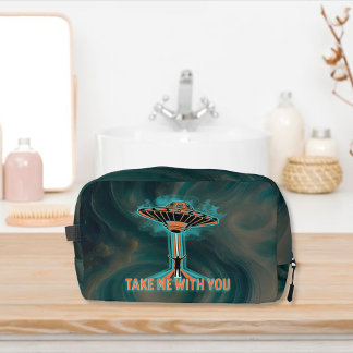 Trousse De Toilette Soucoupe volante style années 60 vintage