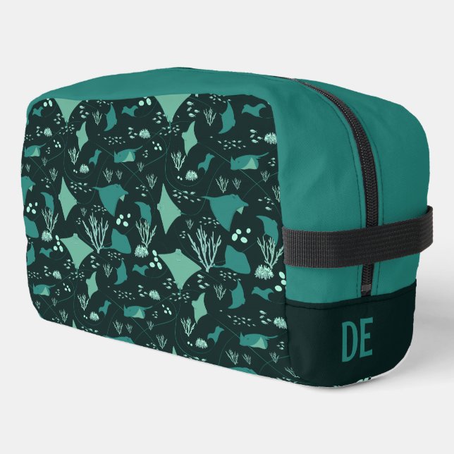 Trousse De Toilette Stingrays Underwater Sea Life Personalised (Coin gauche)