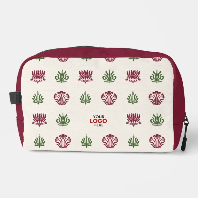 Trousse De Toilette Style de bloc d'impression florale indienne minima (Recto)