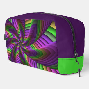 Trousse De Toilette Super Énergétique coloré Neon Motif fractal