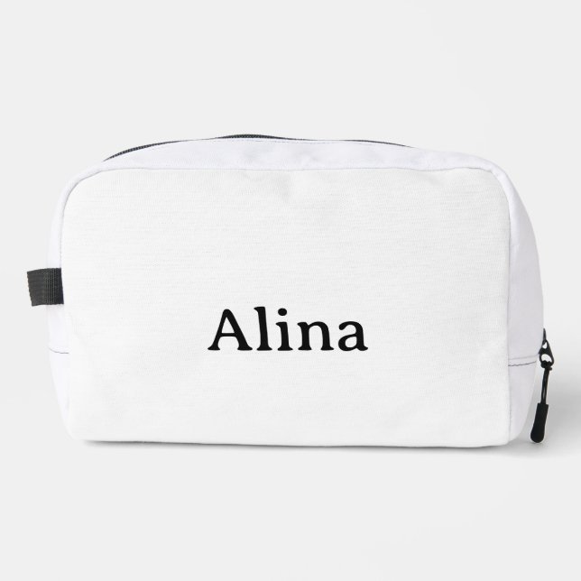 Trousse De Toilette supprimer le texte ajouter son propre design 9,5"  (Recto)