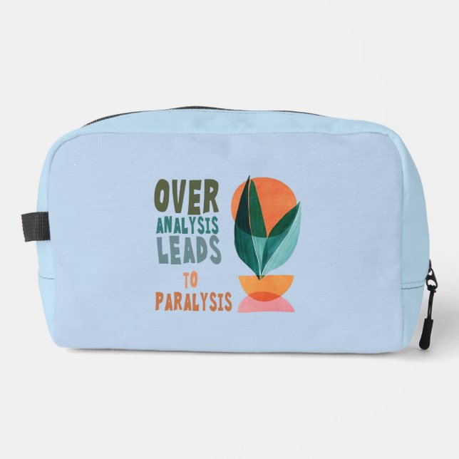 Trousse De Toilette Suranalyse Mène à Paralysie Motivation Zipp (Recto)