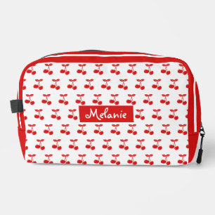 Trousse De Toilette Sweet Cherry Motif Rouge et blanc Personnalisé