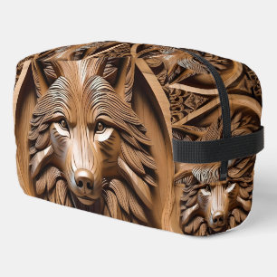 Trousse De Toilette Sylvan Sentinel : L'empreinte majestueuse du loup 