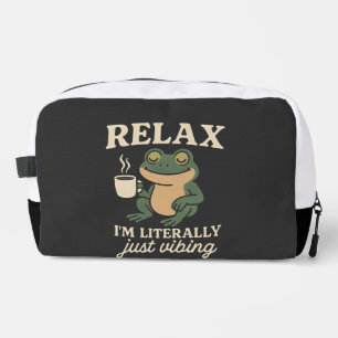 Trousse De Toilette T-shirt drôle de grenouille rétro vibant à l'esthé