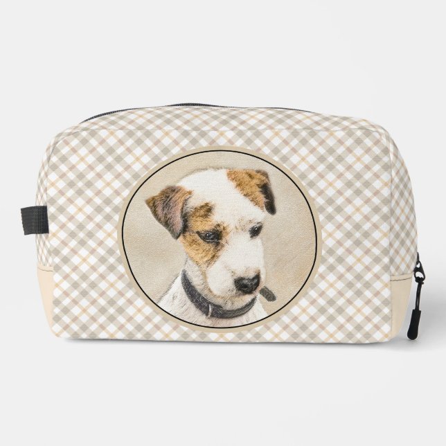 Trousse De Toilette Tableau Terrier Russell Jack Parson Chien de Compa (Recto)