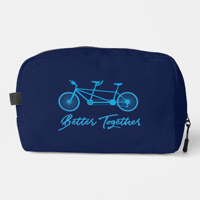 Trousse De Toilette Tandem Bike Better Together Blue (Recto)
