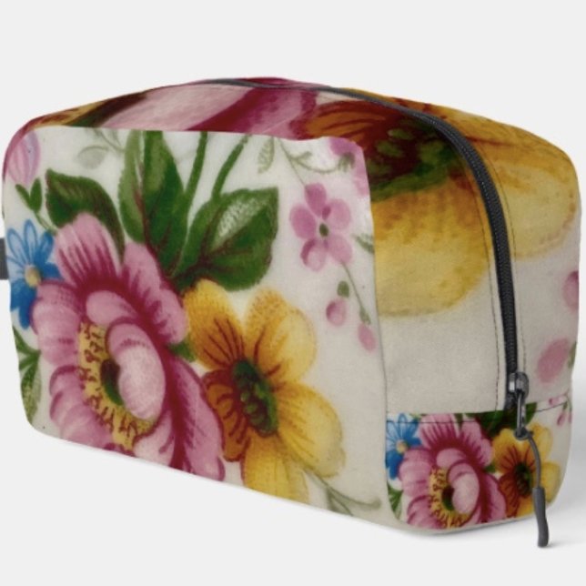 Trousse De Toilette Tea Cup Floral Bouquet  (Créateur téléchargé)