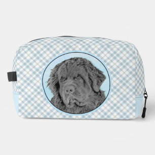 Trousse De Toilette Terre-Neuve Peinture Black Cute Original Chien Art