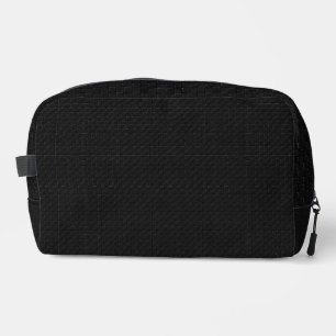 Trousse De Toilette Texture Micro Tech Carbone Noir Stealth Élégant