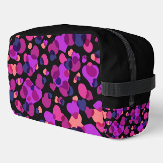 Trousse De Toilette Toile Moderne Abstraite Rose et Violet de Style Ar