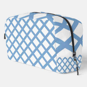 Trousse De Toilette Toilette Motif Bleu Blanc Arlequin Diamond