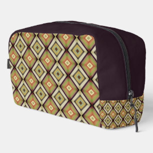 Trousse De Toilette Tons chauds géométriques funky