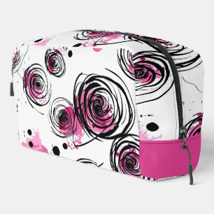 Trousse De Toilette Tourbillon de rose abstrait rose