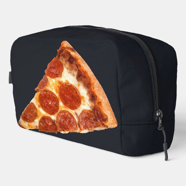 Trousse De Toilette tranche de pizza pepperoni classique de SlipperyJo (Coin droit)