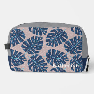 Trousse De Toilette Tropical Palm Blue Grey