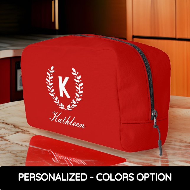 Trousse De Toilette Trousse de Maquillage Nom Personnalisé, Cadeau d'A (monogram travel bag, initial name makeup bag, bridesmaid gift, bridesmaid proposal gift, bride gift)