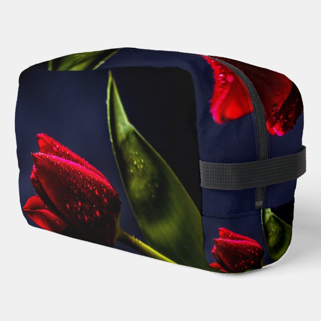 Trousse De Toilette Tulipes rouges (Coin gauche)