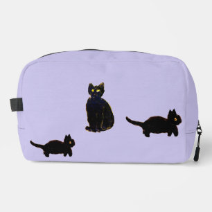 Trousse De Toilette Un trio de mignons chats noirs