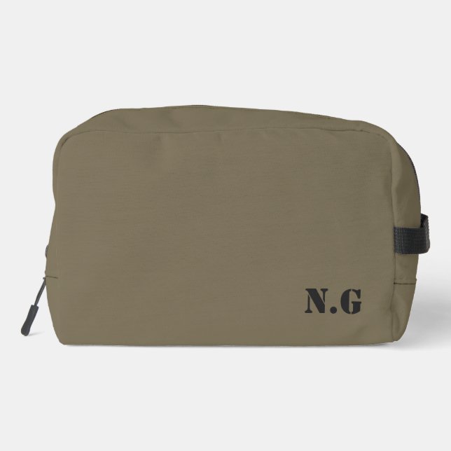 Trousse De Toilette Utilitaire Style militaire Armée verte (Verso)
