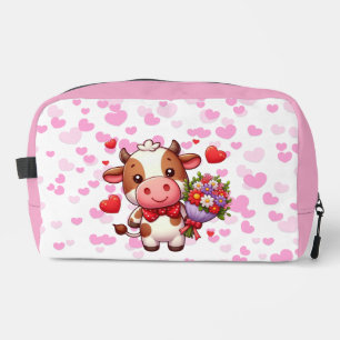 Trousse De Toilette Vache mignonne de la Saint-Valentin