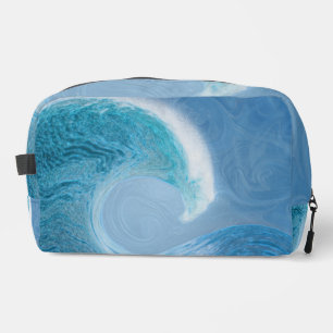 Trousse De Toilette Vague Bleue Artistique