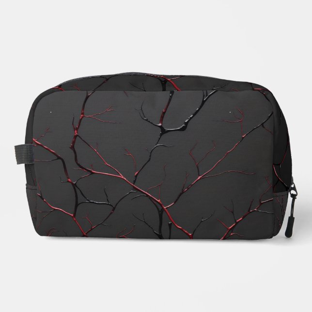 Trousse De Toilette Veines noires et rouges (Recto)
