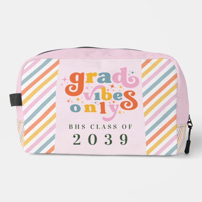 Trousse De Toilette Vibes Grad Seulement Graduation Party Classe De 20 (Recto)