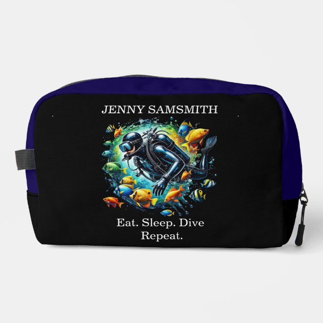 Trousse De Toilette Vibes Scuba : Dive Life, Live Bold! (Recto)