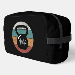 Trousse De Toilette Vintage kettlebell personnalisé nom monographique