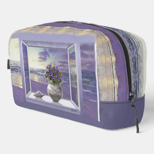 Trousse De Toilette violettes dans un bocal de lune