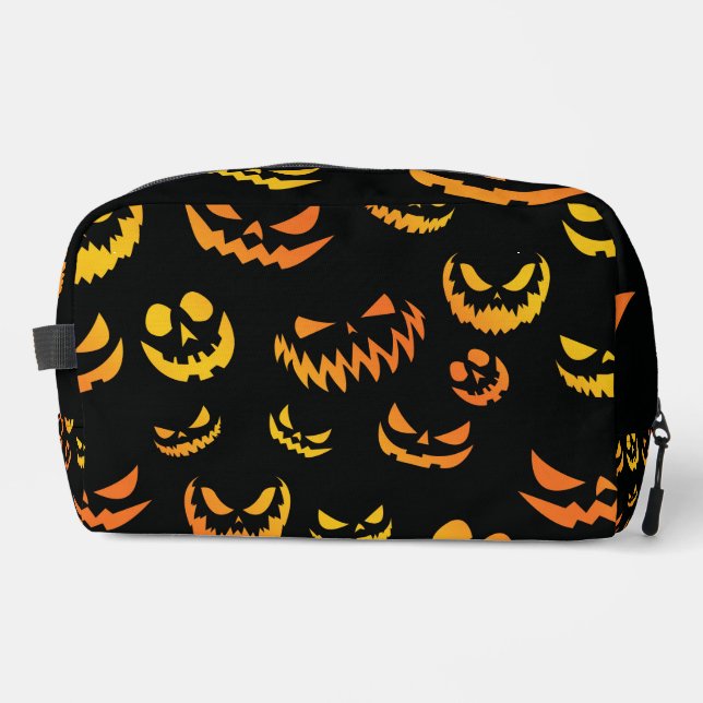 Trousse De Toilette Visage du Citrouille Jack-o'-lantern (Recto)