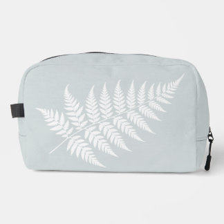 Trousse De Toilette Voyage de week-end Bleu Poussiéreux Fougère Blanch