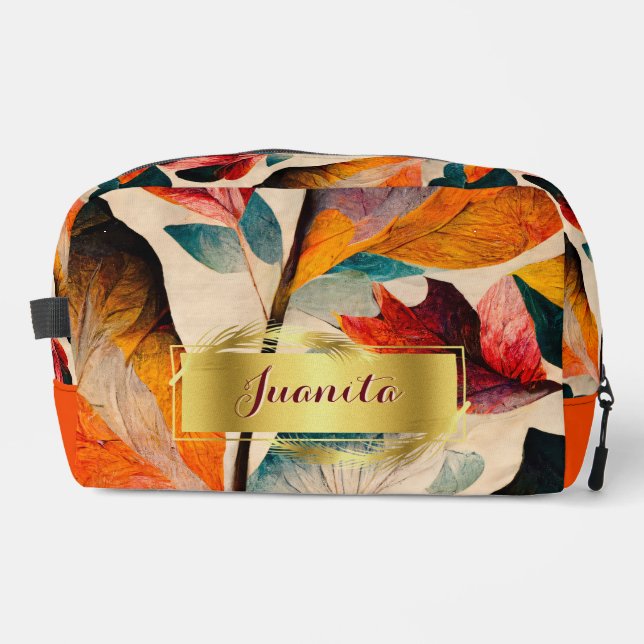 Trousse De Toilette Whispers of Fall Floral Dopp Kit (Recto)