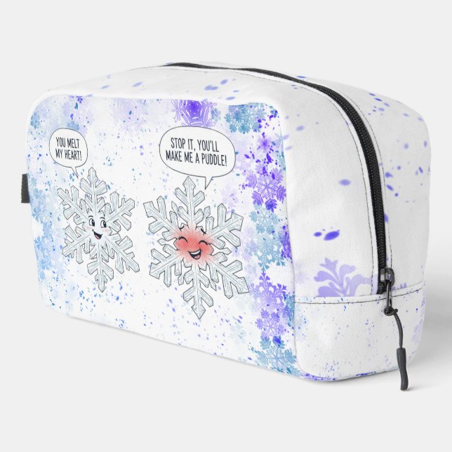 Trousse De Toilette You Melt My Heart Snowflakes (Coin droit)